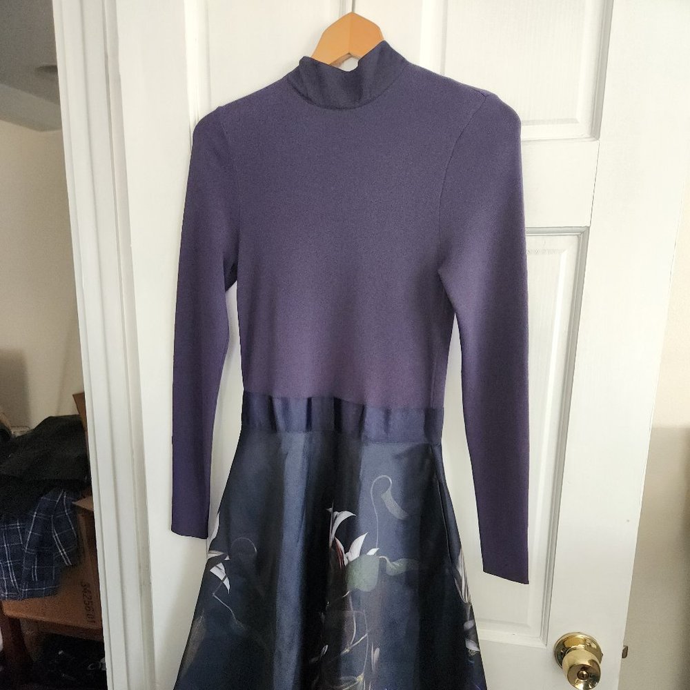 Ted Baker Dominaa Dress Floral Long Sleeve Dress Ted Size 2 ,US Size 6 - Picture 3 of 13